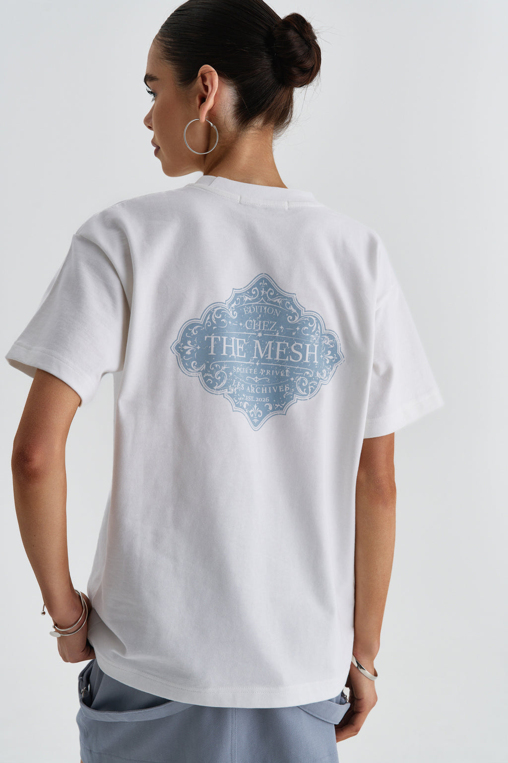 Футболка Chez Mesh blue