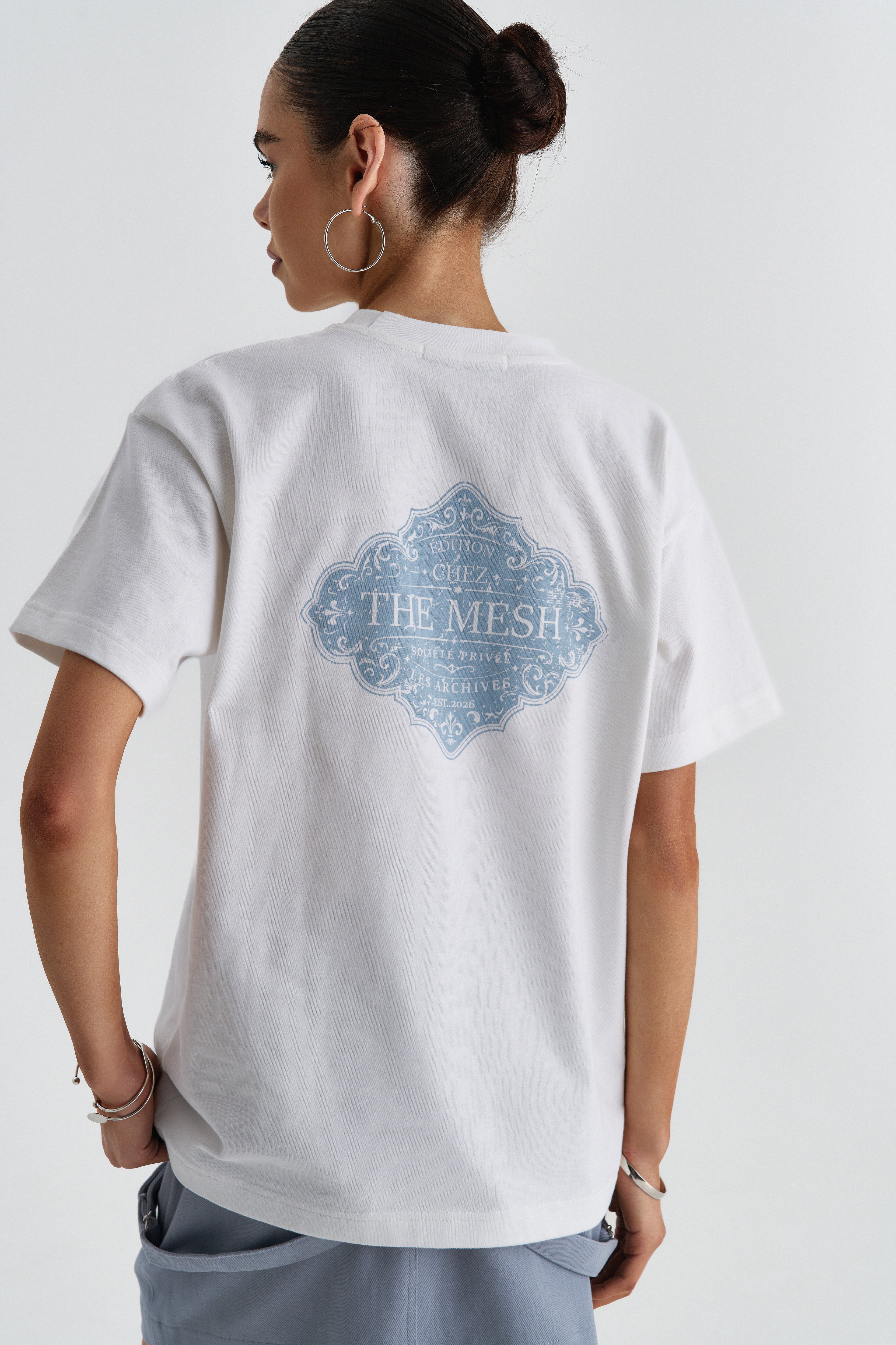 Футболка Chez Mesh blue